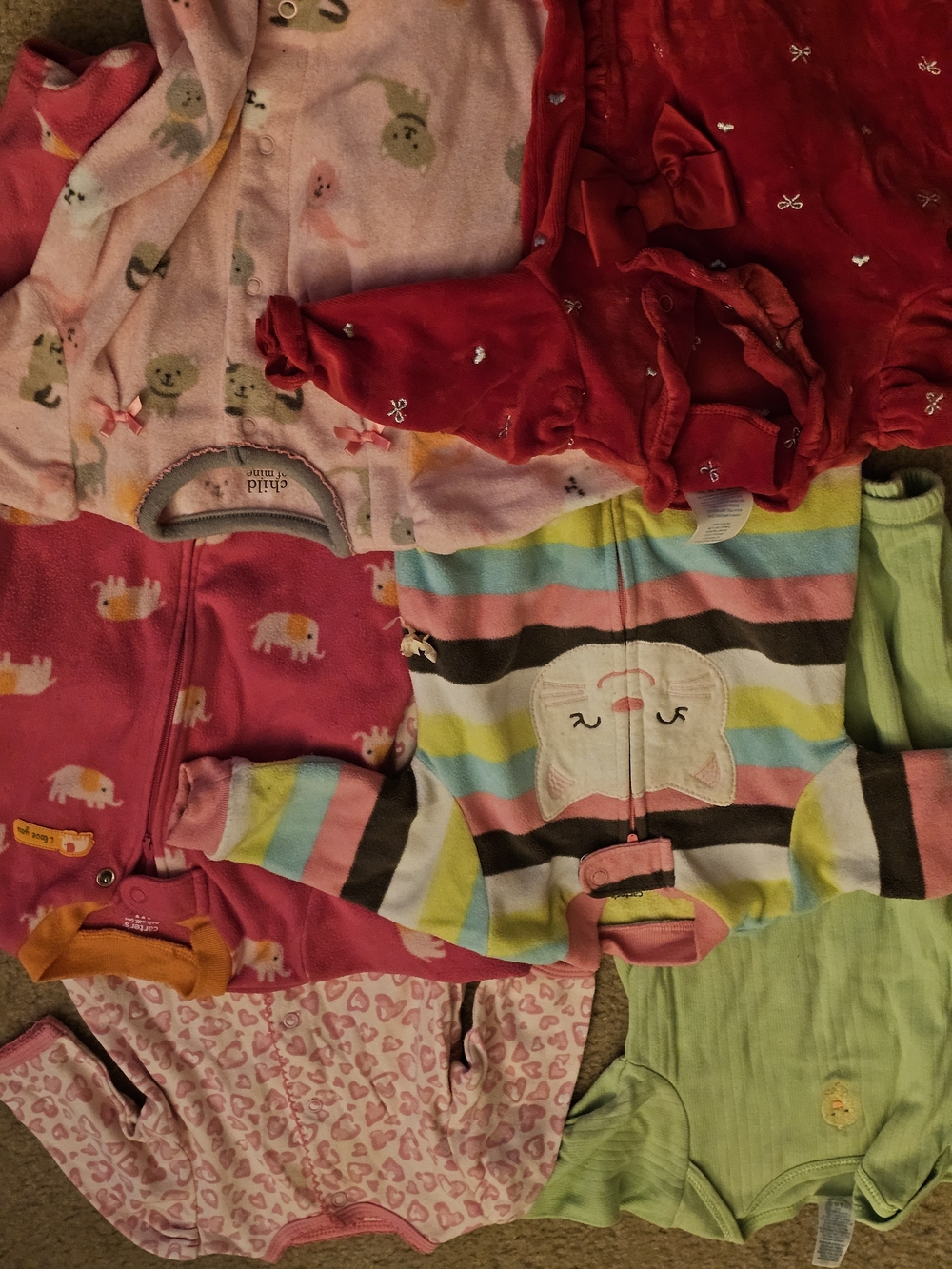 Mixed Baby NB- 6mo - Bright Multi & Pink